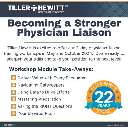 2024 Virtual Training Course - Becoming a Stronger Physician Liaison